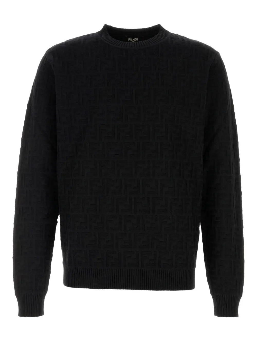 Ff-pattern cotton sweater-FENDI-Verso