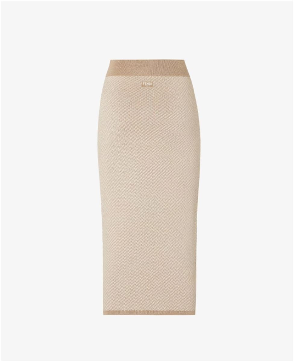 FF WOOL AND SILK SKIRT - FENDI - Verso