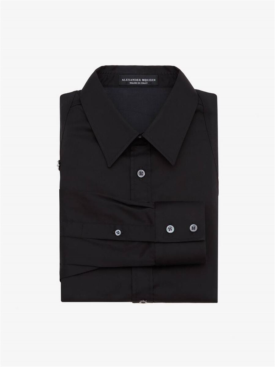 SHIRT WITH HARNESS FOR MEN IN WHITE - A. MCQUEEN - Verso