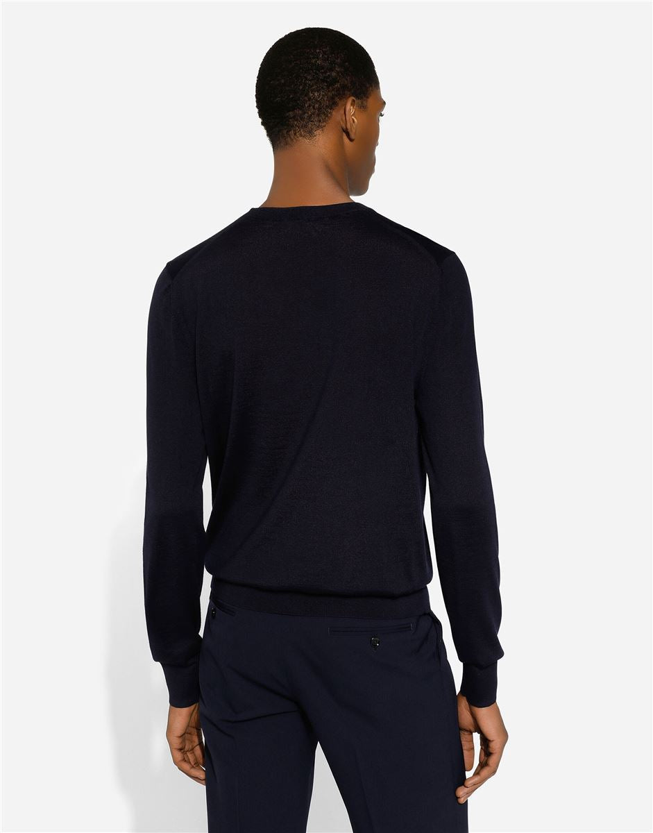 Fine-knit sweater-DOLCE & GABBANA-Verso