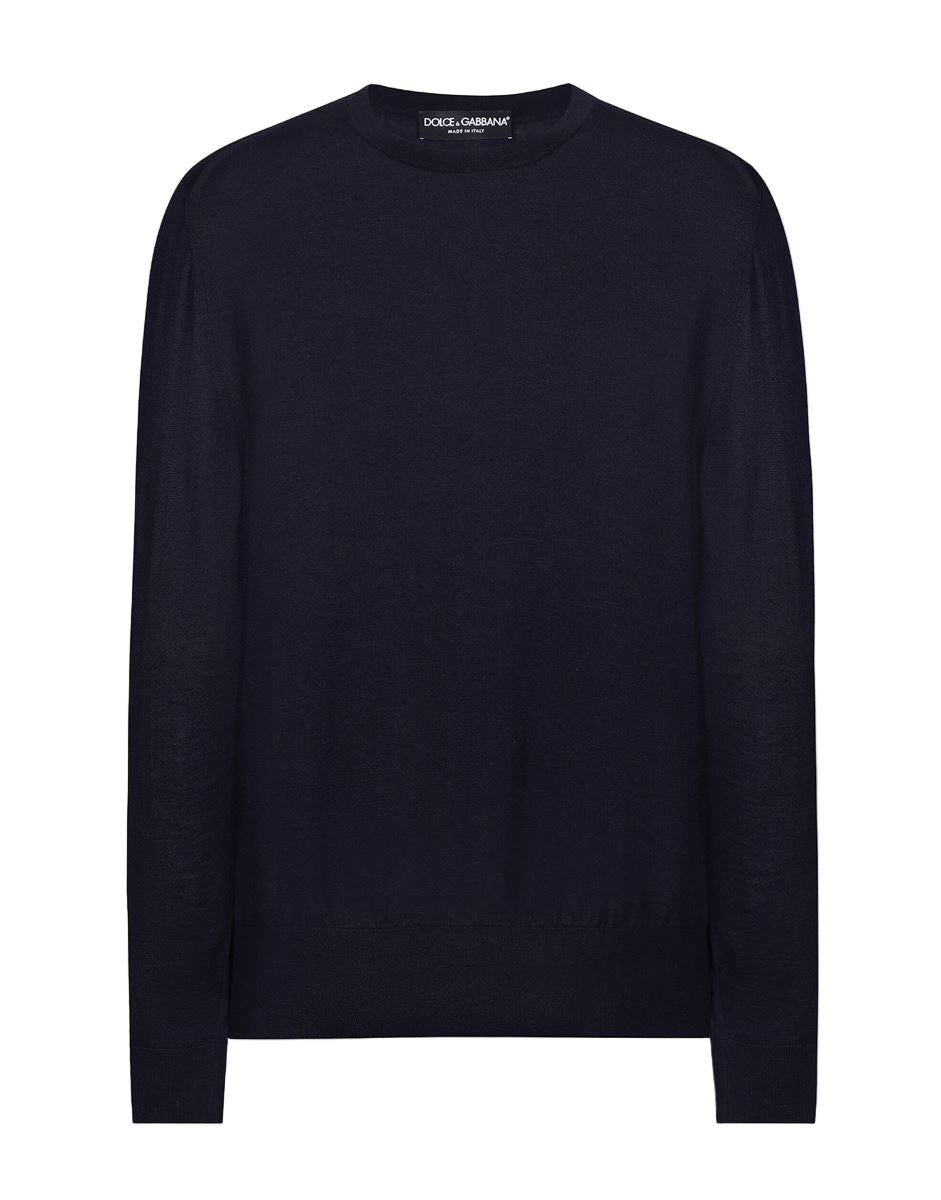 Fine-knit sweater-DOLCE & GABBANA-Verso