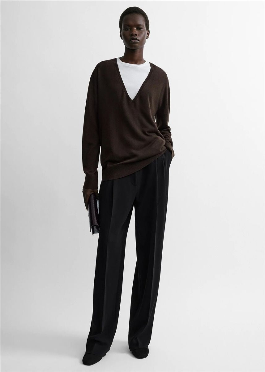 Fine v-neck knit-TOTEME-Verso