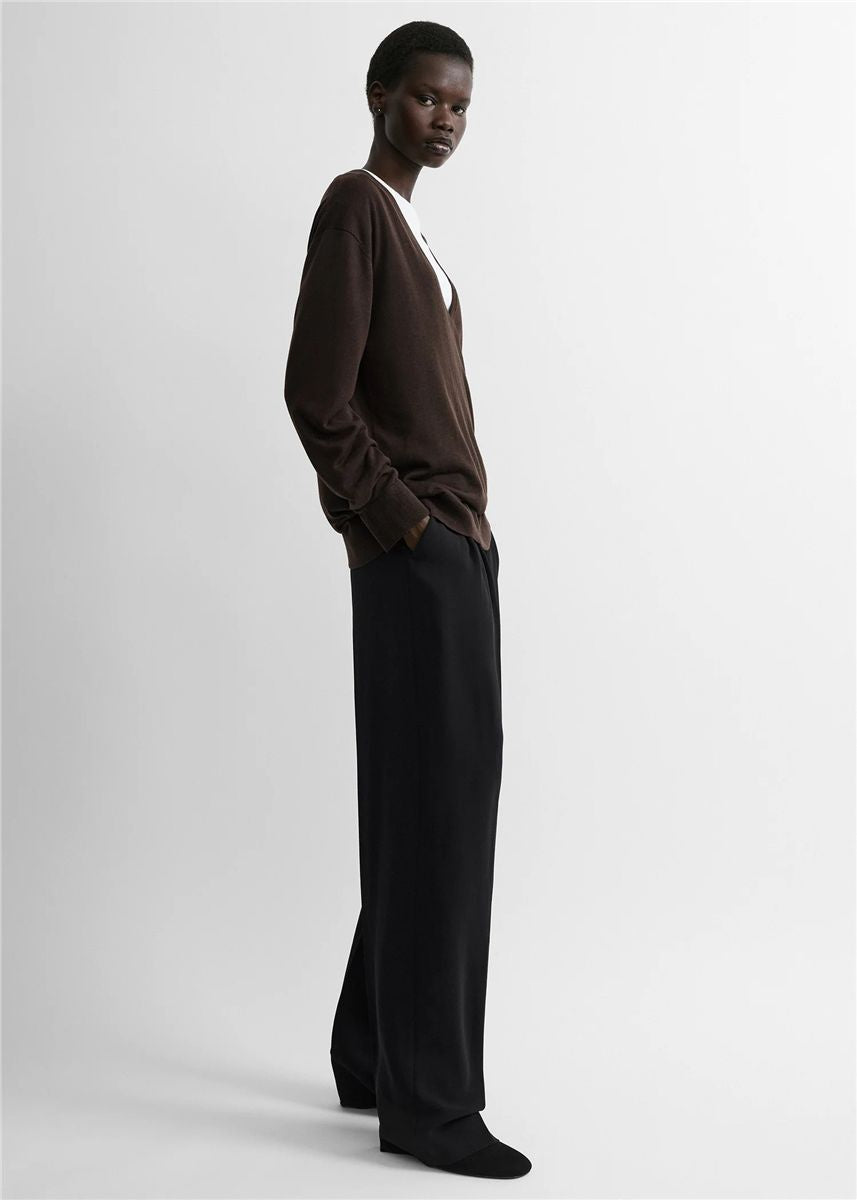 Fine v-neck knit-TOTEME-Verso