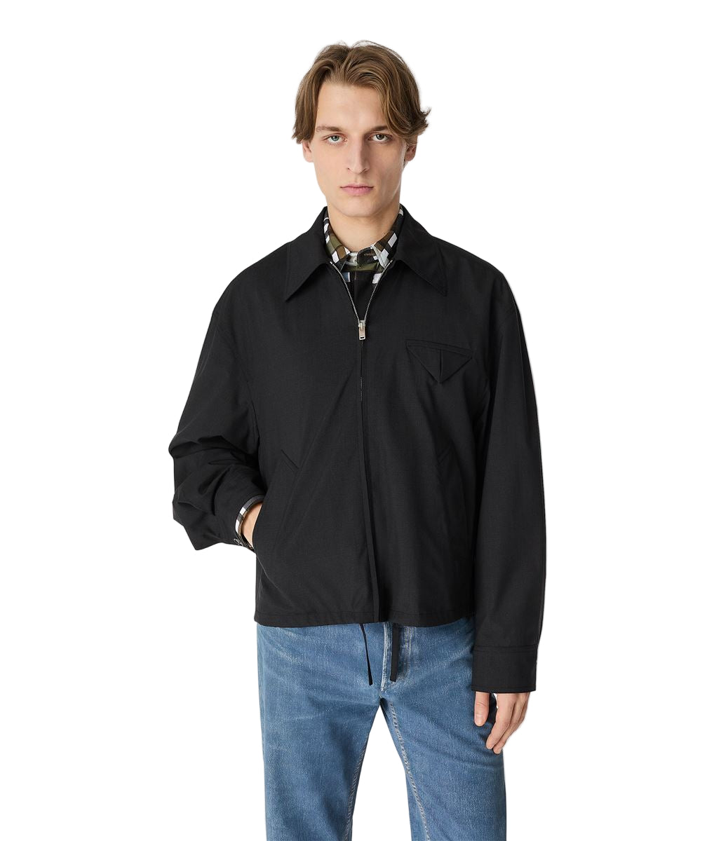 fine wool kimono blouson-BOTTEGA VENETA-Verso