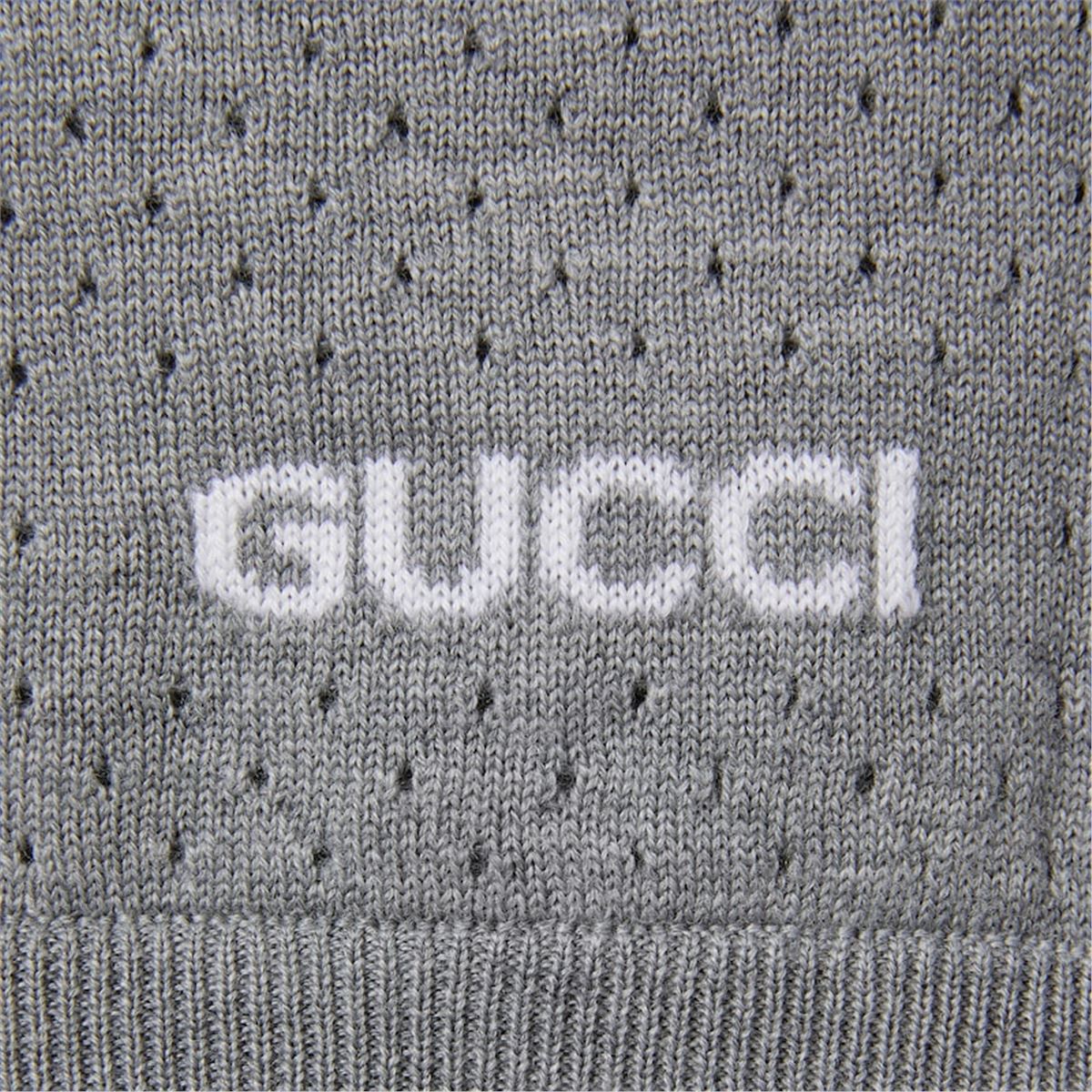 FINE WOOL KNIT CARDIGAN WITH INTARSIA-GUCCI-Verso