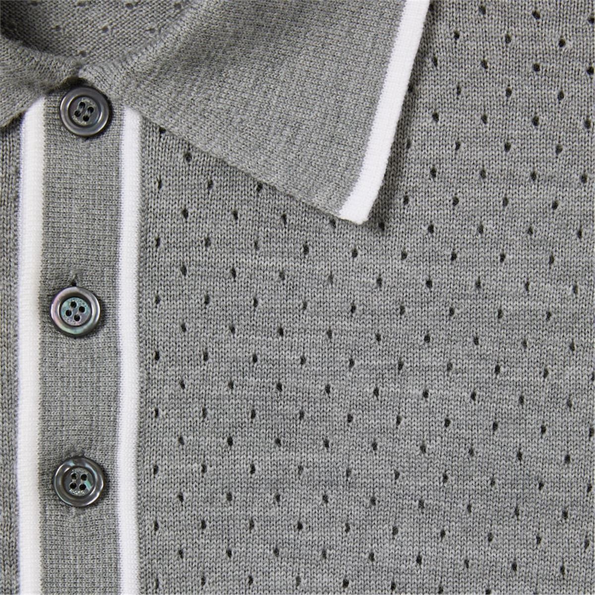 FINE WOOL KNIT POLO SHIRT WITH INTARSIA-GUCCI-Verso