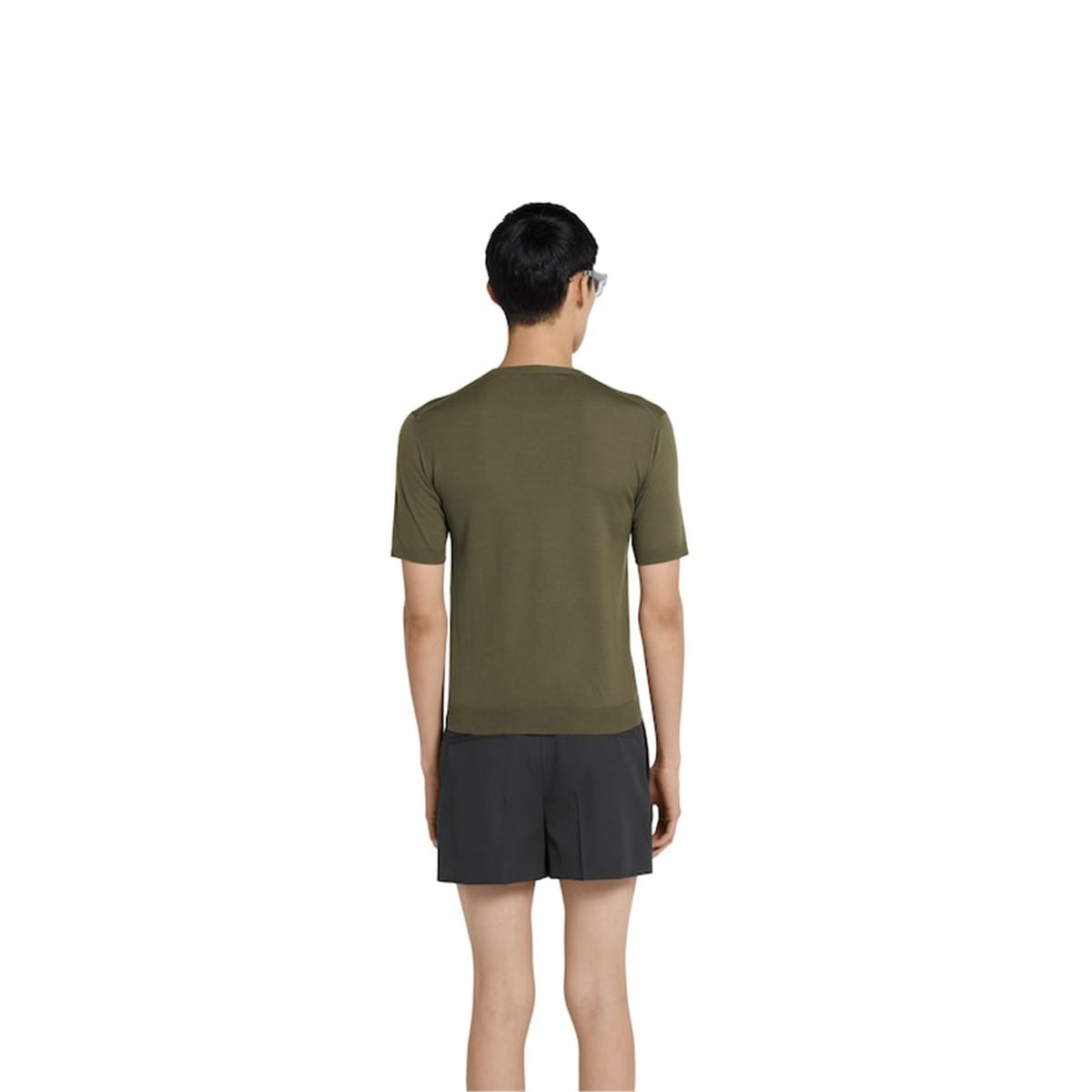 FINE WOOL KNIT TOP WITH INTARSIA - GUCCI - Verso