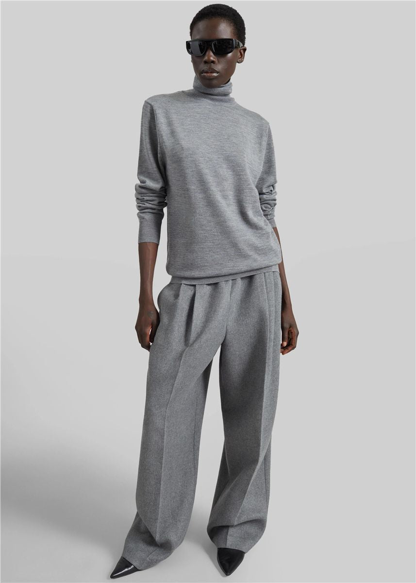 Finn elastic pleated pants-THE FRANKIE SHOP-Verso