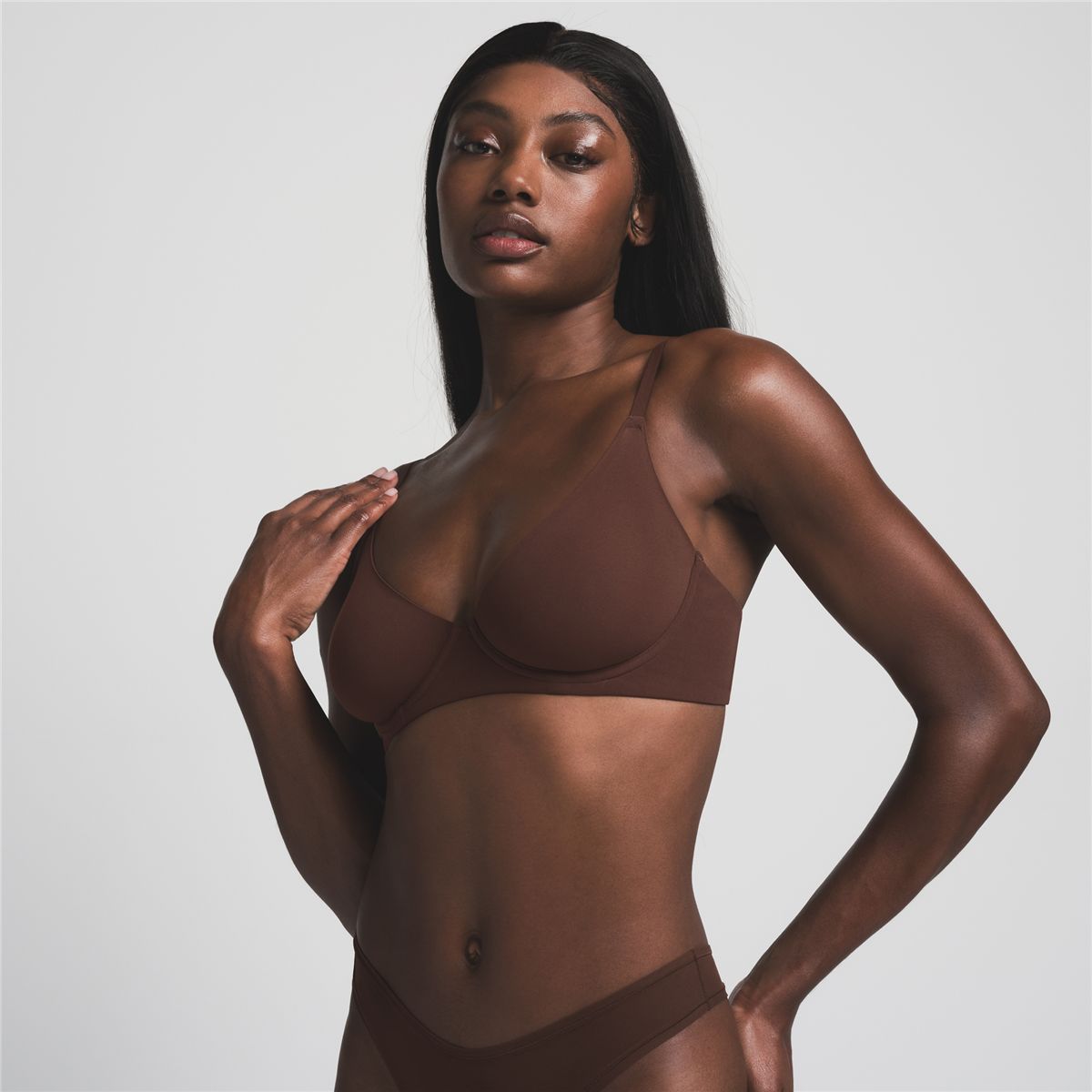 Fits Everybody Unlined Demi Bra-SKIMS-Verso