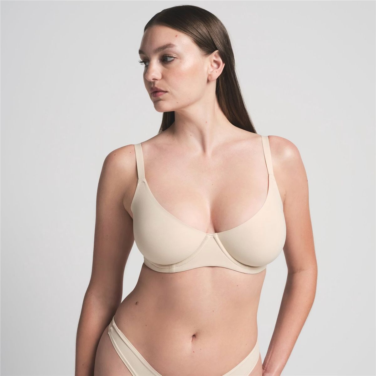 Fits Everybody Unlined Demi Bra-SKIMS-Verso