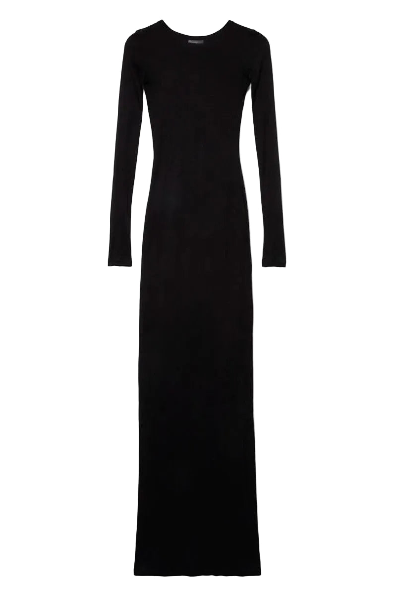 Fitted dress in viscose
