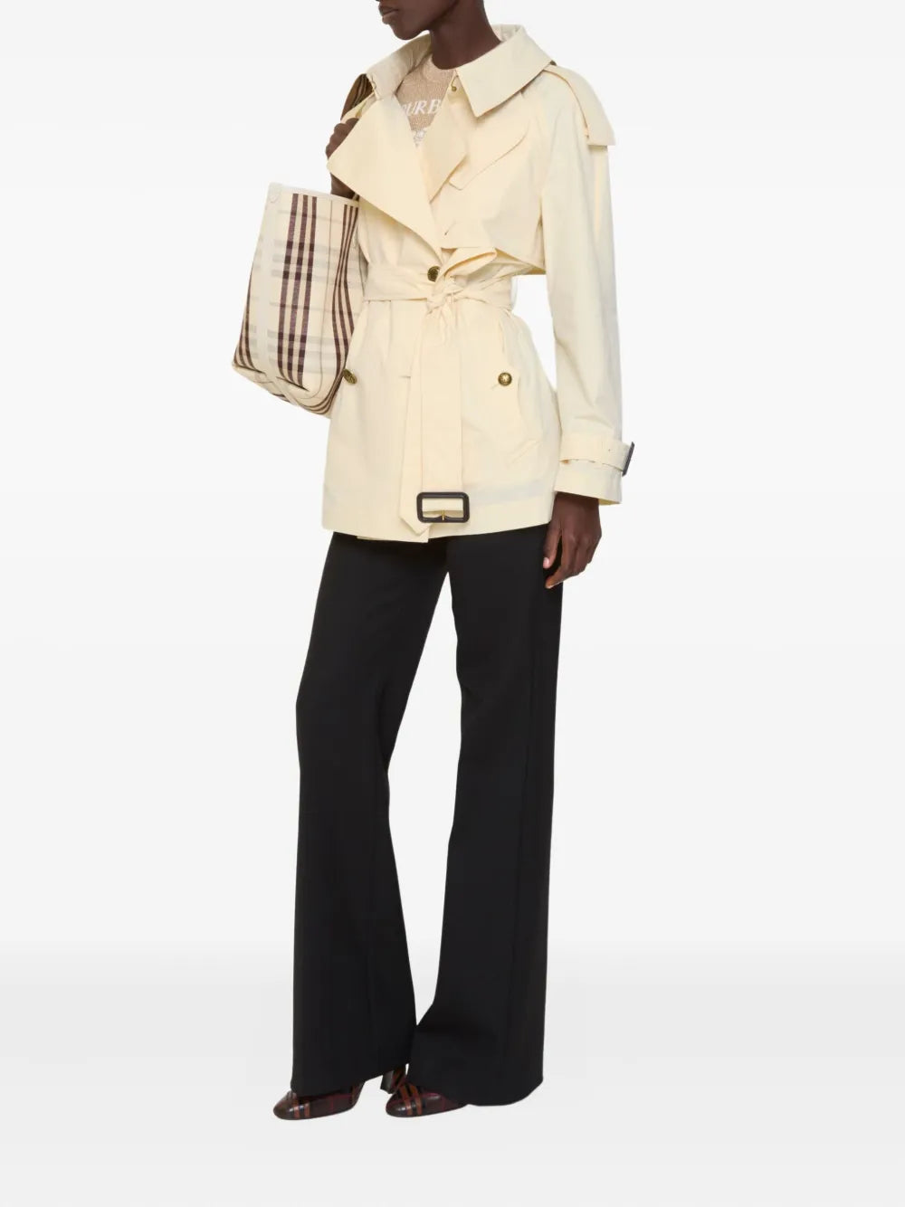Fitzrovia belted double-breasted trench coat-BURBERRY-Verso