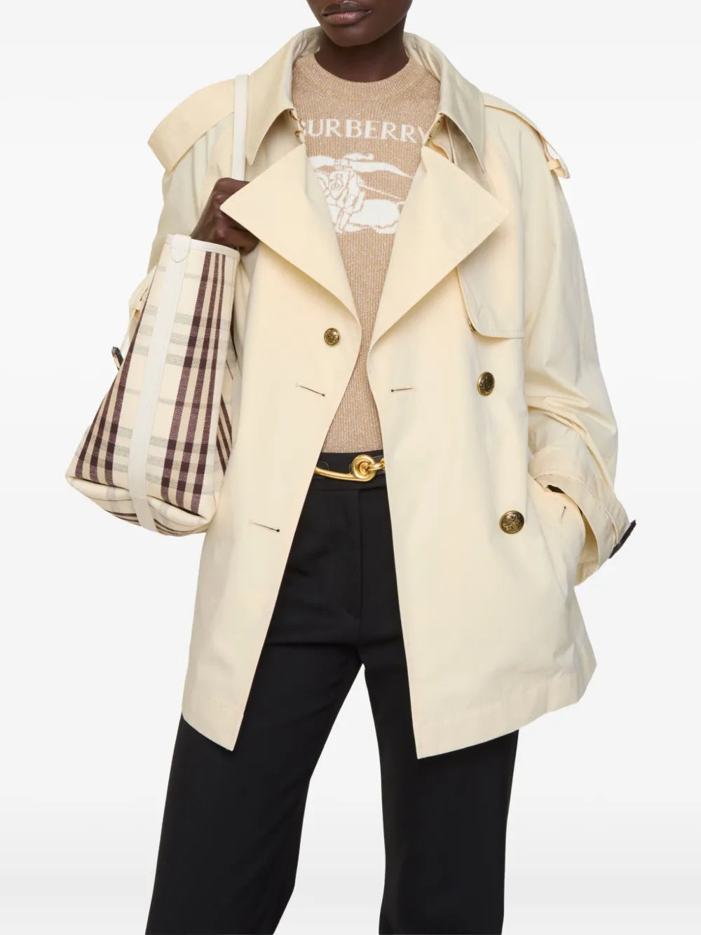 Fitzrovia belted double-breasted trench coat-BURBERRY-Verso