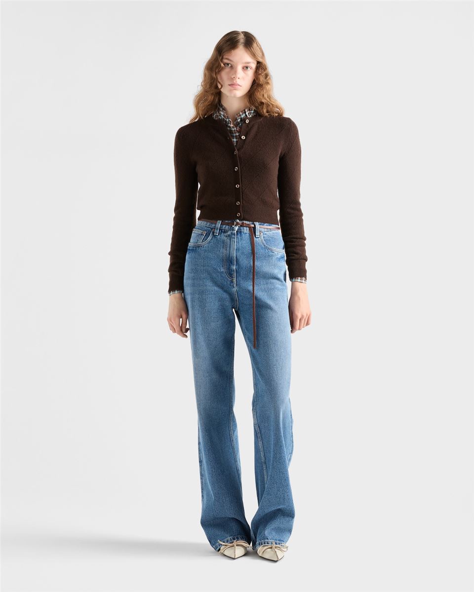 five-pocket denim jeans-PRADA-Verso