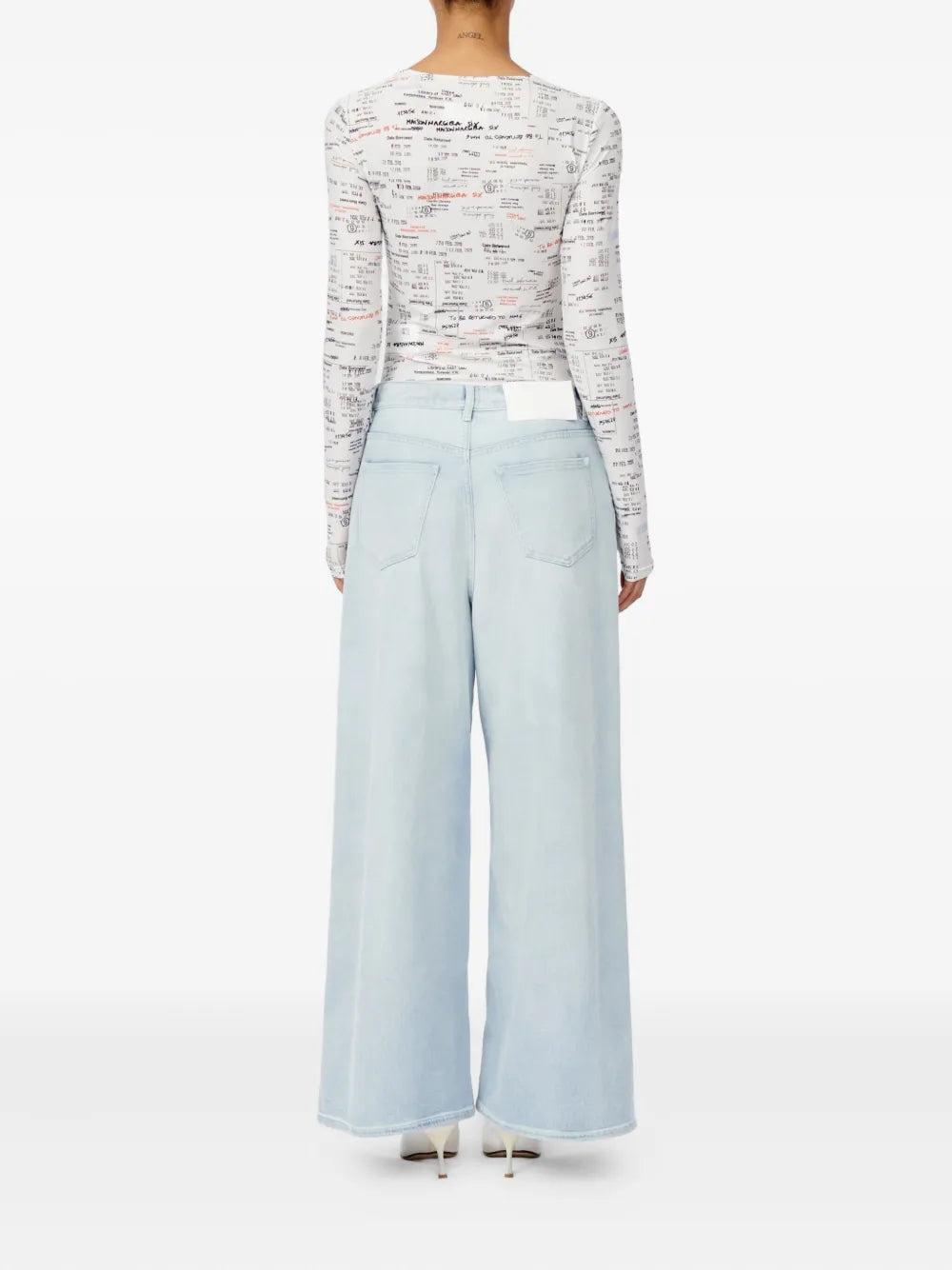 Five pocket drawstring trousers-MM6-Verso