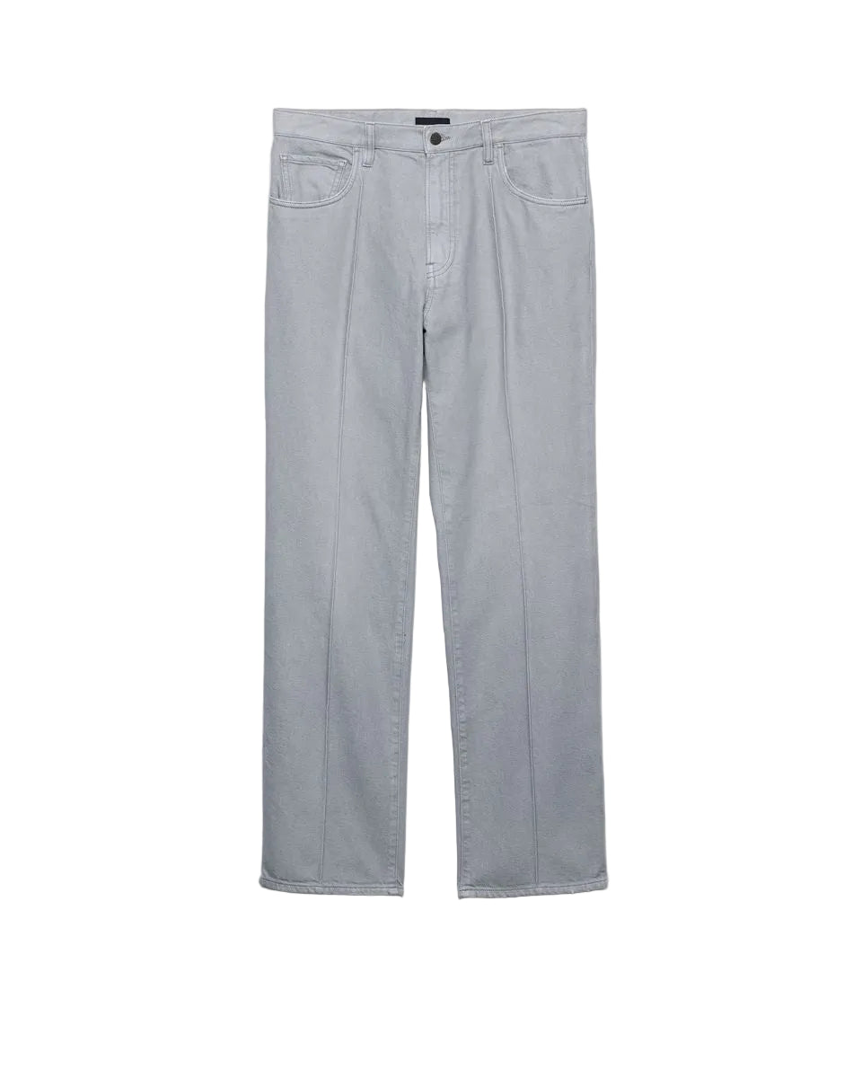 Five-pocket washed denim jeans-PRADA-Verso