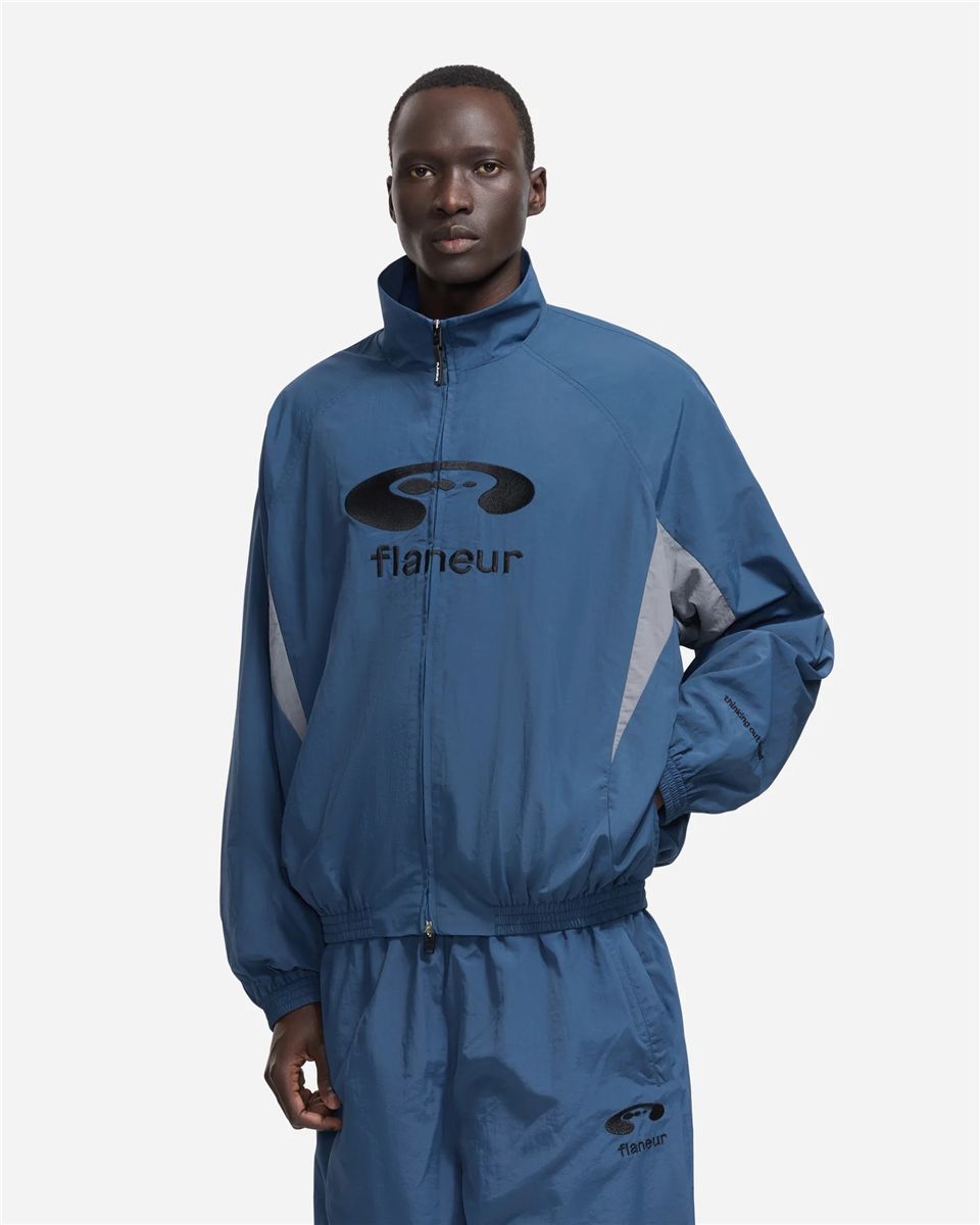 Flaneur music paneled track jacket-FLÂNEUR-Verso