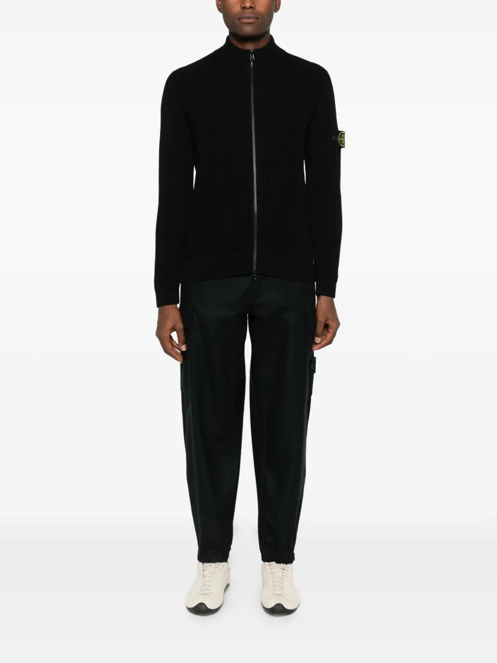 Flannel Cargo Trousers-STONE ISLAND-Verso