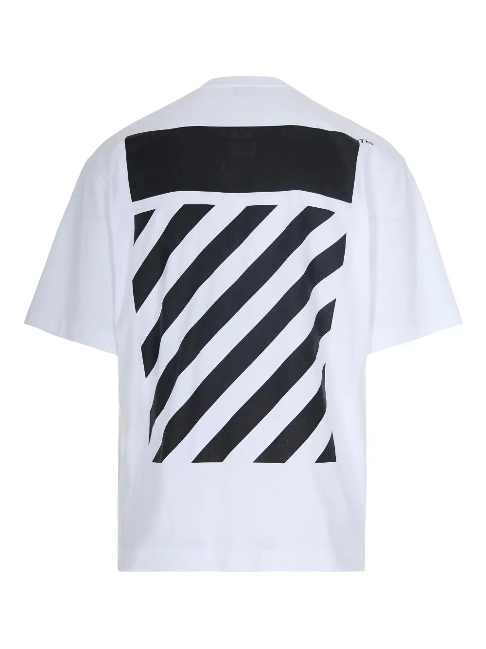 Flannel diagonal skate short-sleeve t-shirt-OFF-WHITE-Verso
