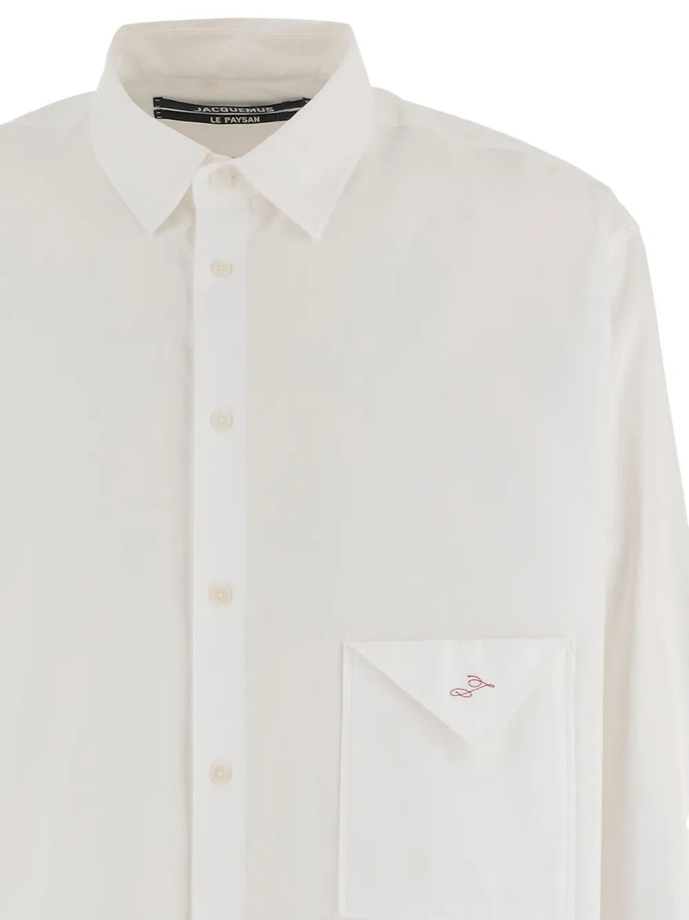 Flap-pocket long-sleeved shirt-JACQUEMUS-Verso