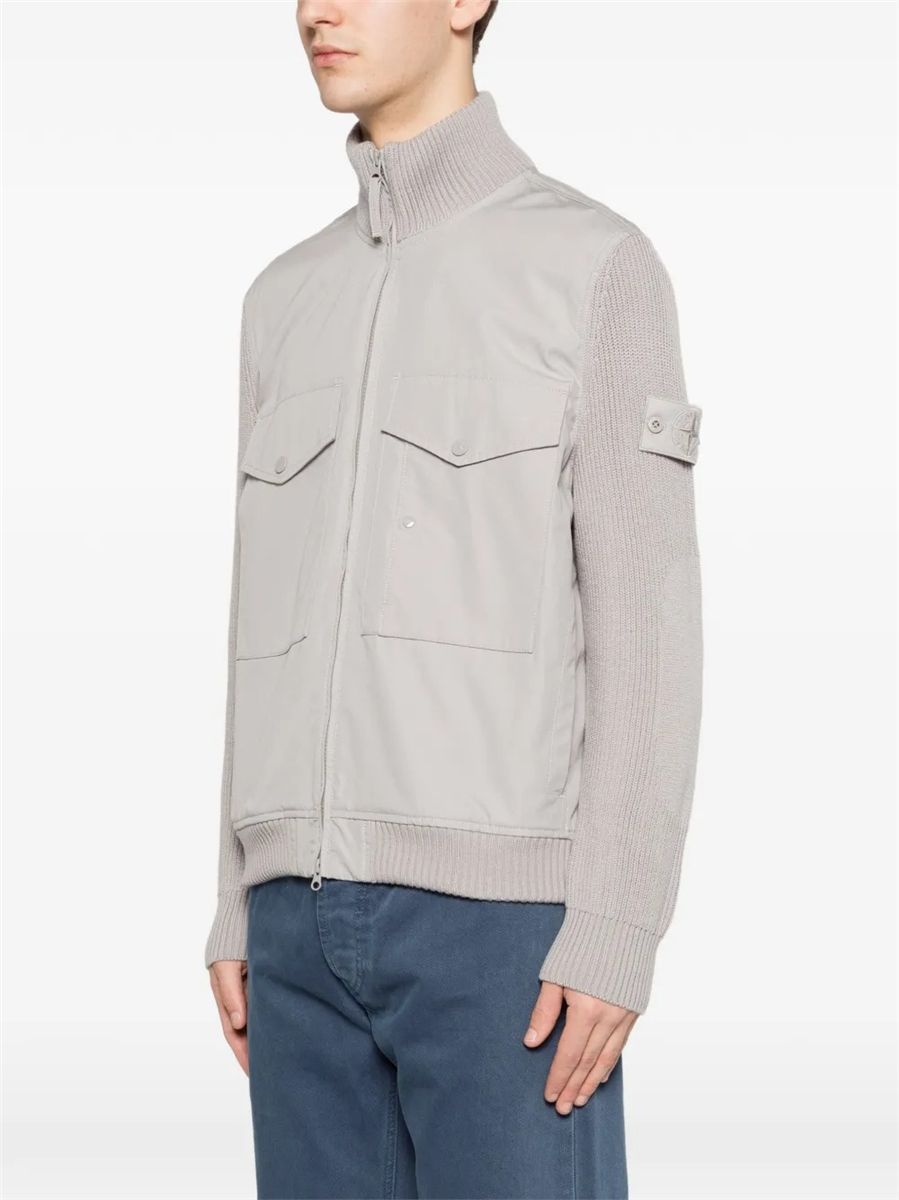 Flap-pocket panelled jacket-STONE ISLAND-Verso