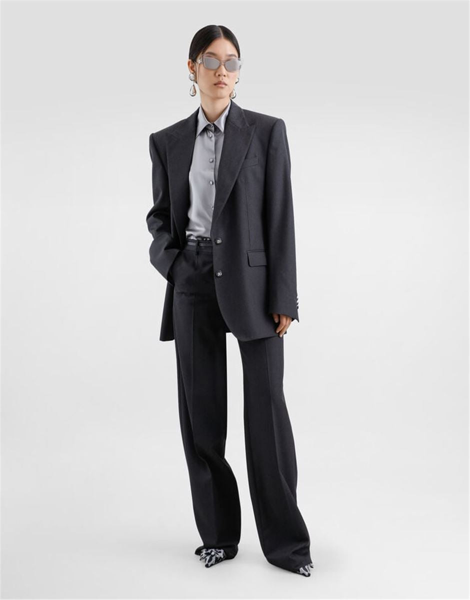FLARED WOOLEN PANTS -  DOLCE & GABBANA -  Verso