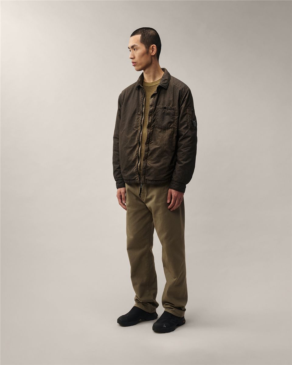 Flatt nylon lens padded zipped overshirt-C.P. COMPANY-Verso