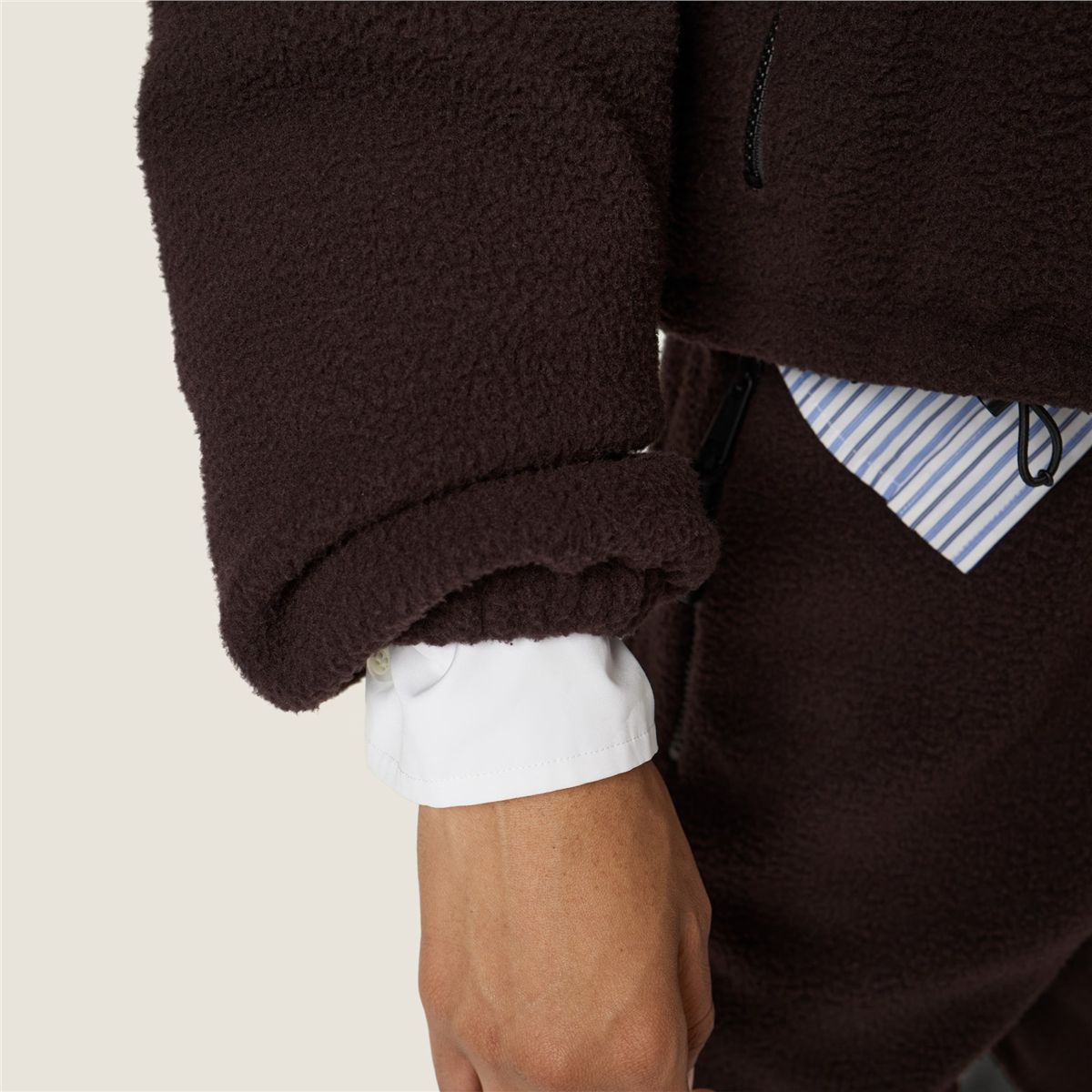 Fleece down jacket-MIU MIU-Verso