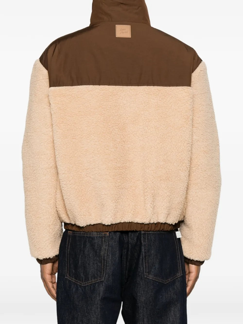 Fleece-texture panelled jacket-AMI-Verso