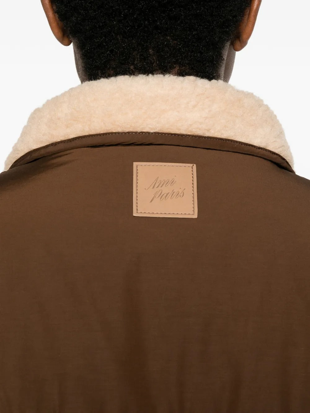 Fleece-texture panelled jacket-AMI-Verso