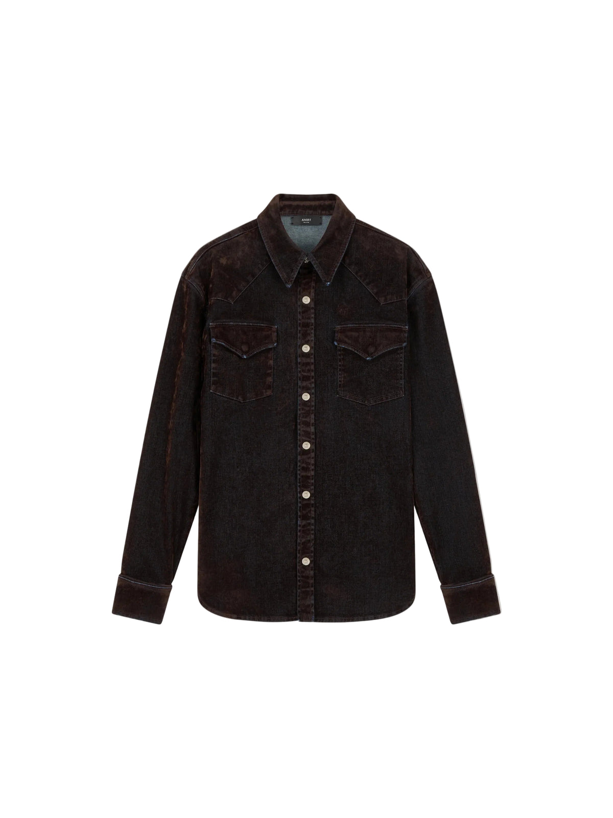 Flock long sleeve denim shirt-AMIRI-Verso