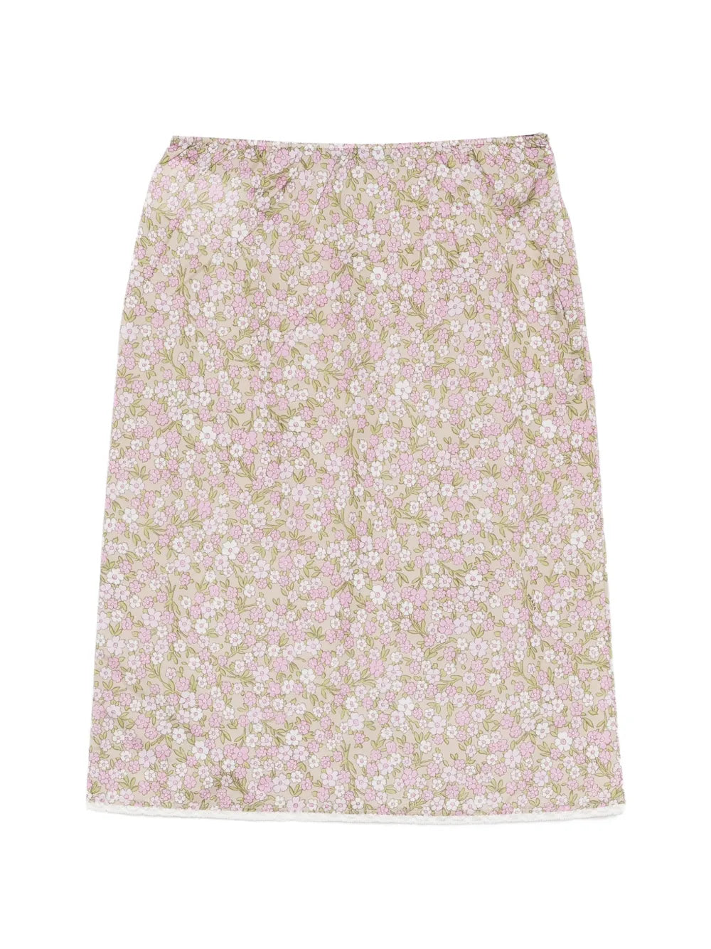 Floral-detail midi skirt-PRADA-Verso