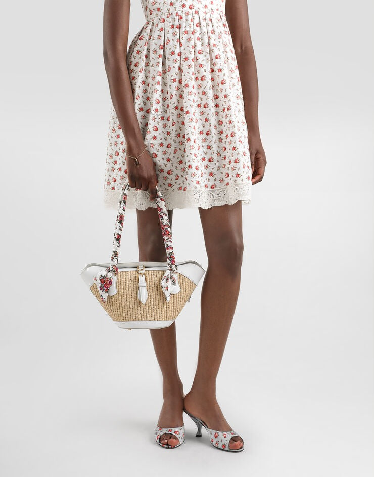 Floral-handle Tote Bag-DOLCE&GABBANA-Verso