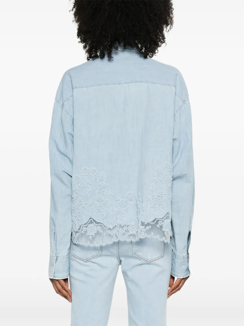 Floral lace shirt-ERMANNO SCERVINO-Verso