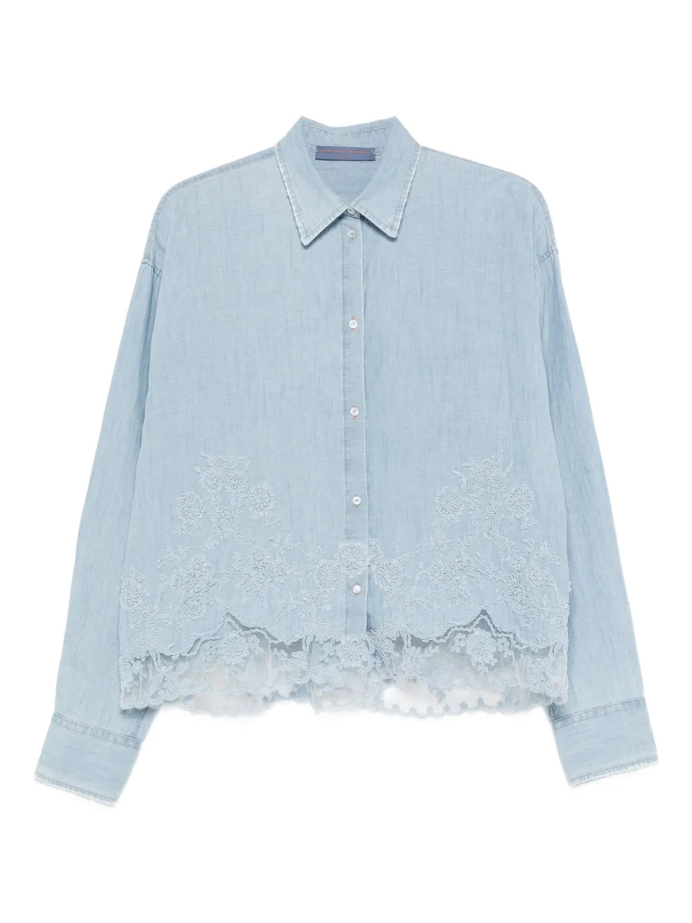 Floral lace shirt-ERMANNO SCERVINO-Verso