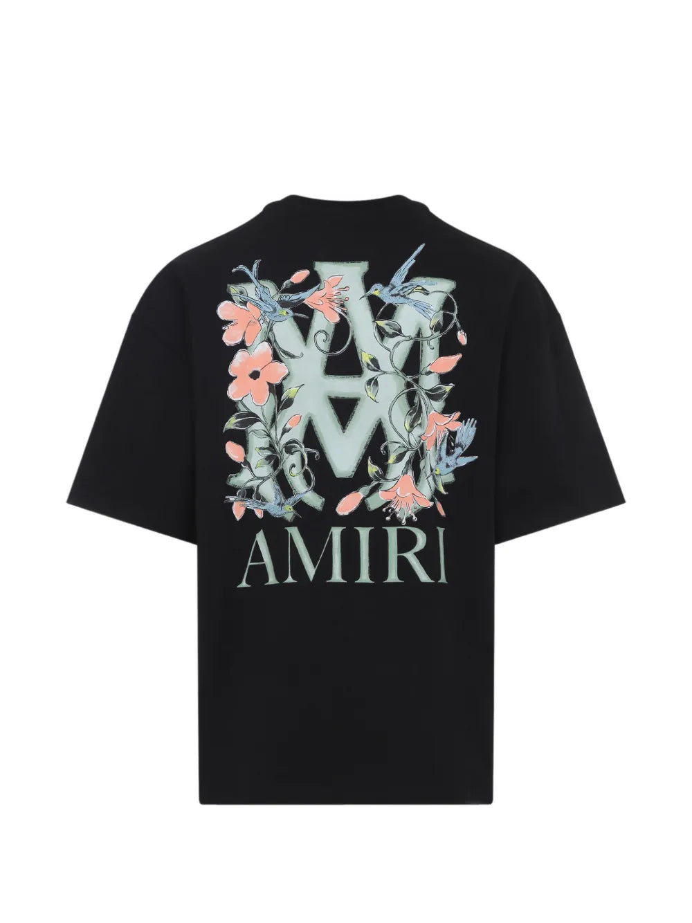 Floral logo-print t-shirt-AMIRI-Verso