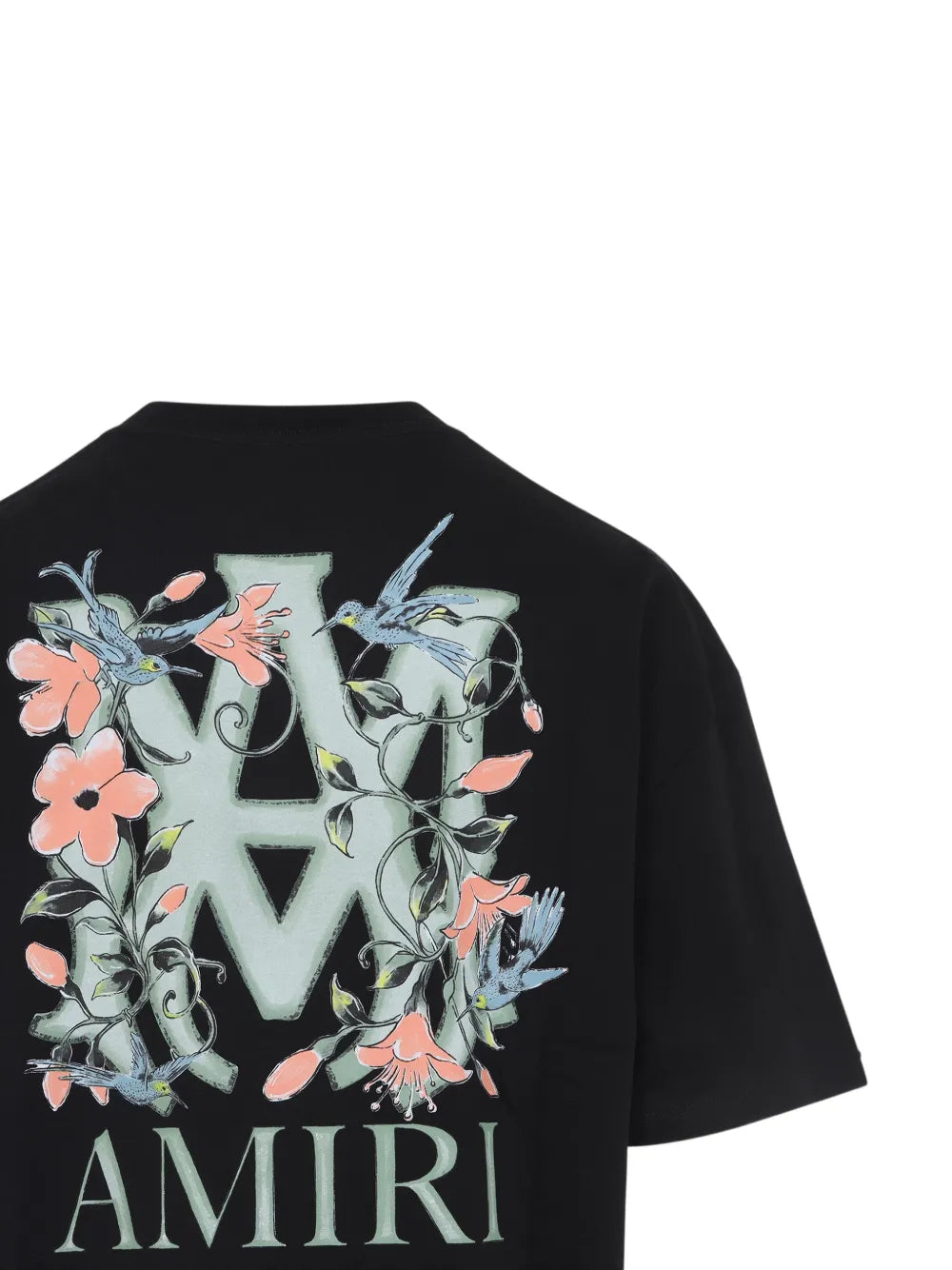 Floral logo-print t-shirt-AMIRI-Verso