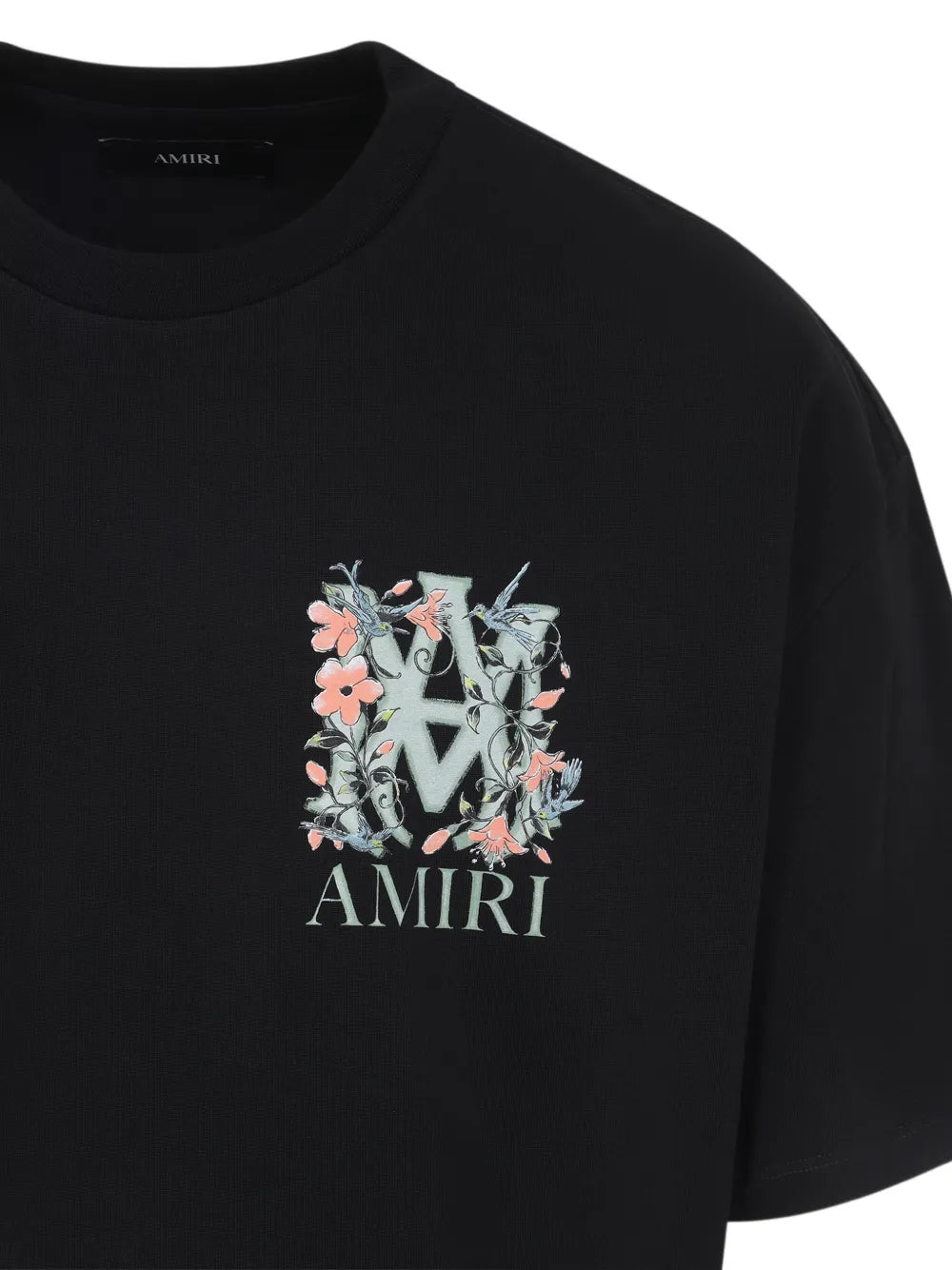 Floral logo-print t-shirt-AMIRI-Verso