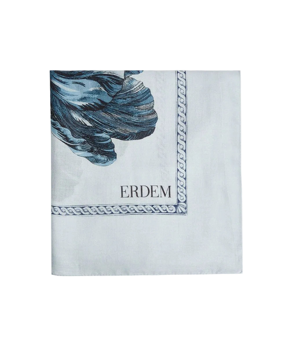 Floral print scarf-ERDEM-306787-TU-Verso
