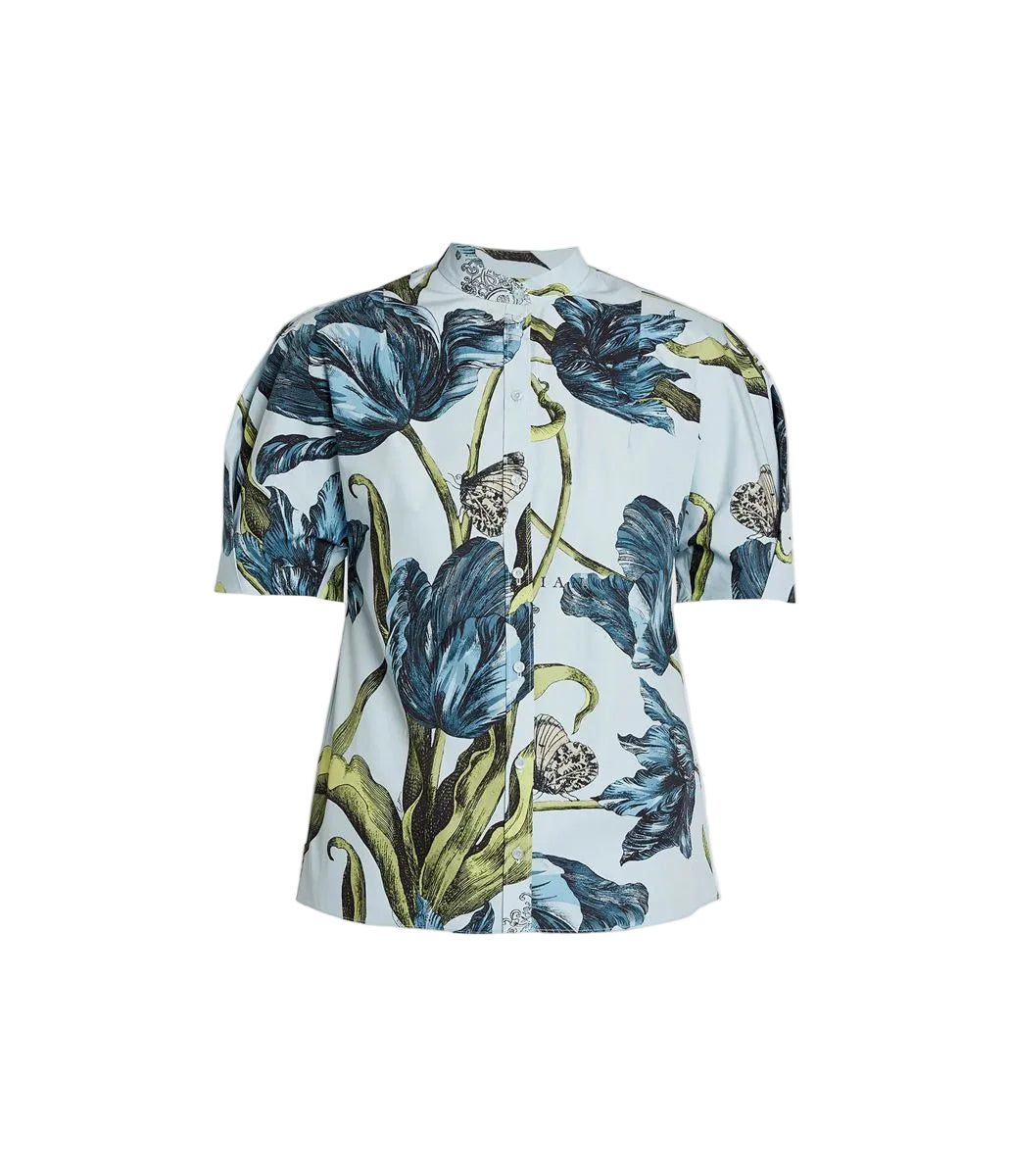 Floral print short sleeve shirt-ERDEM-306781-8-Verso