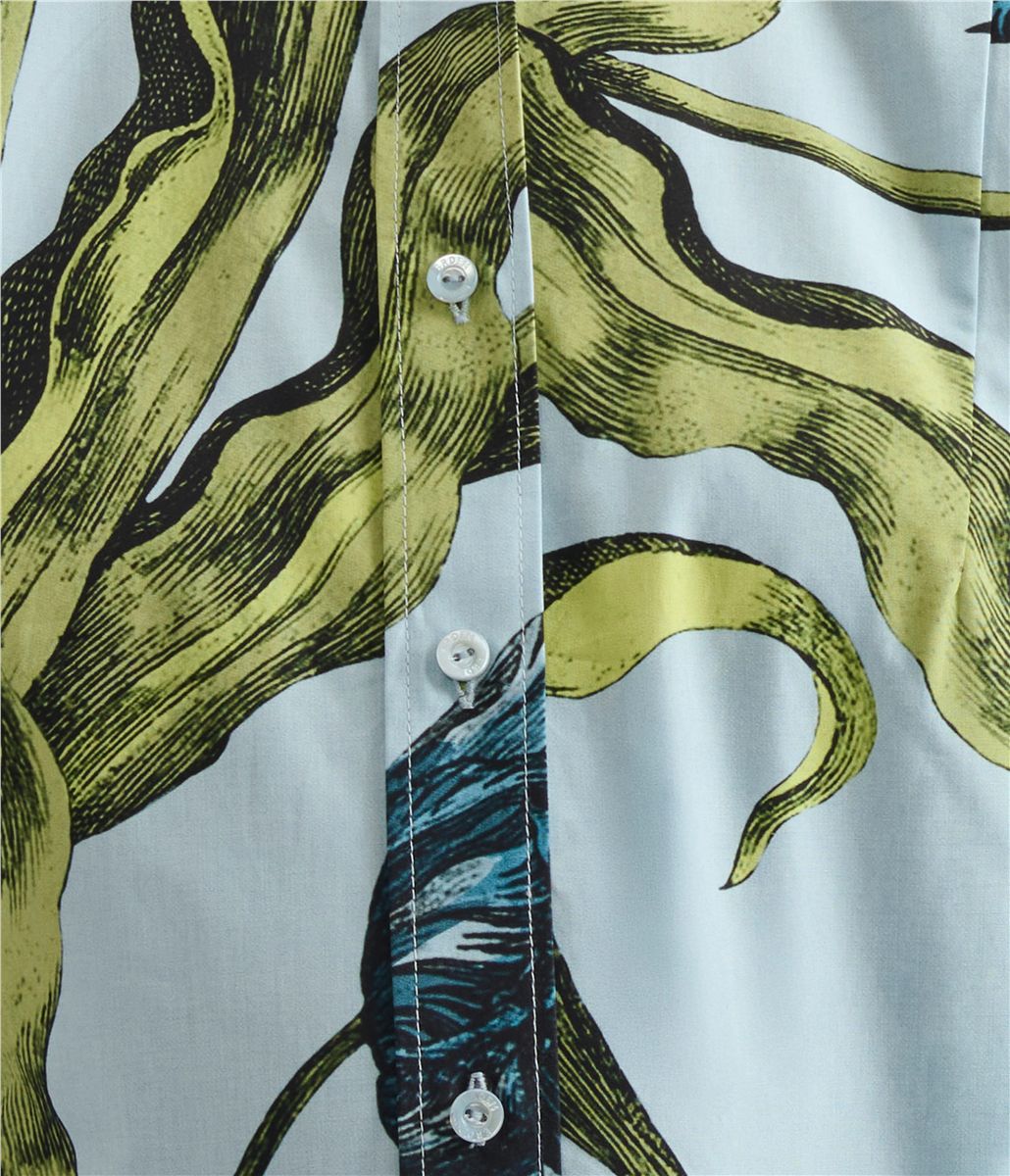 Floral print short sleeve shirt-ERDEM-Verso