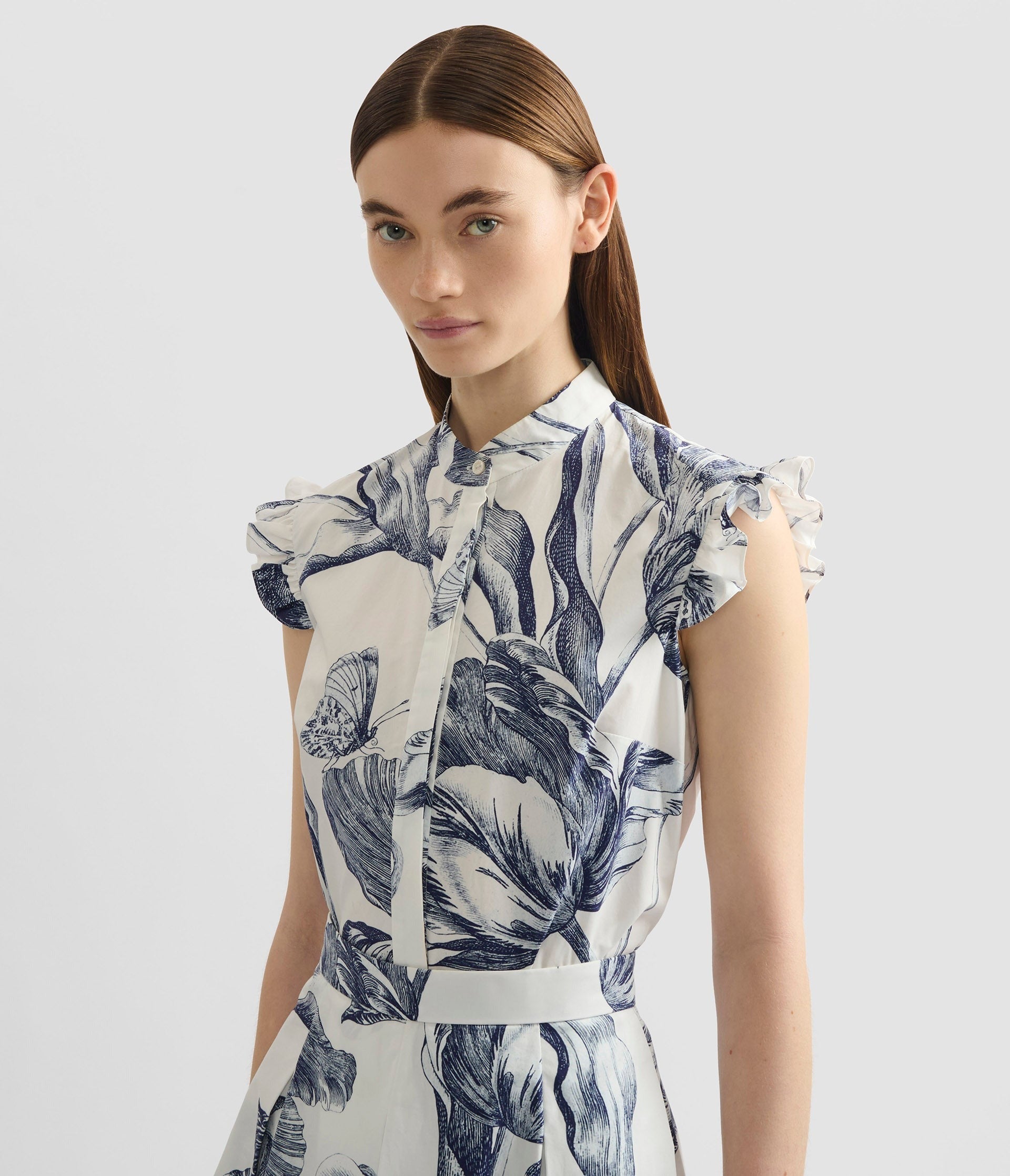 Floral Print Sleeveless Top-ERDEM-Verso