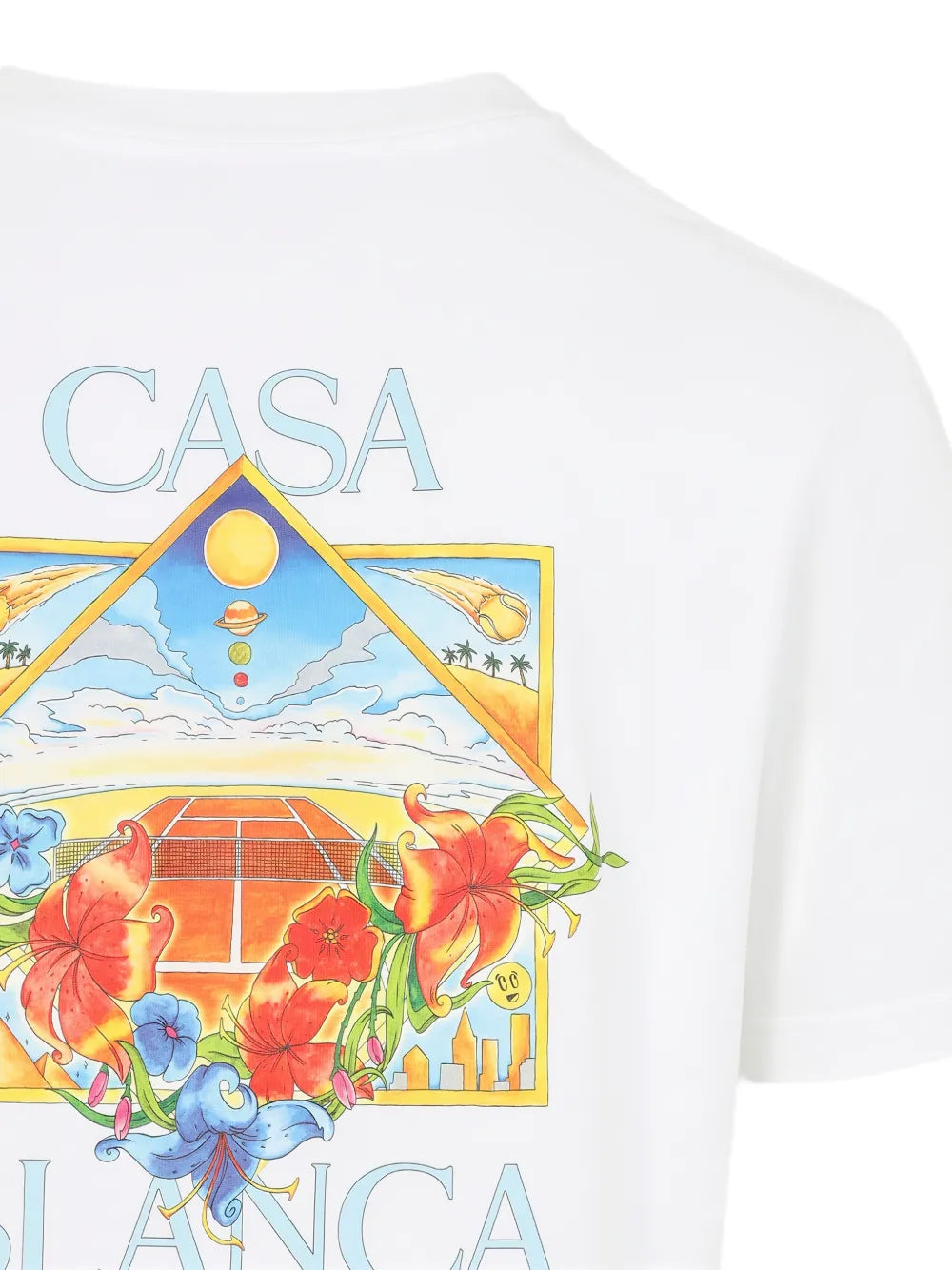 Floral-print t-shirt-CASABLANCA-Verso