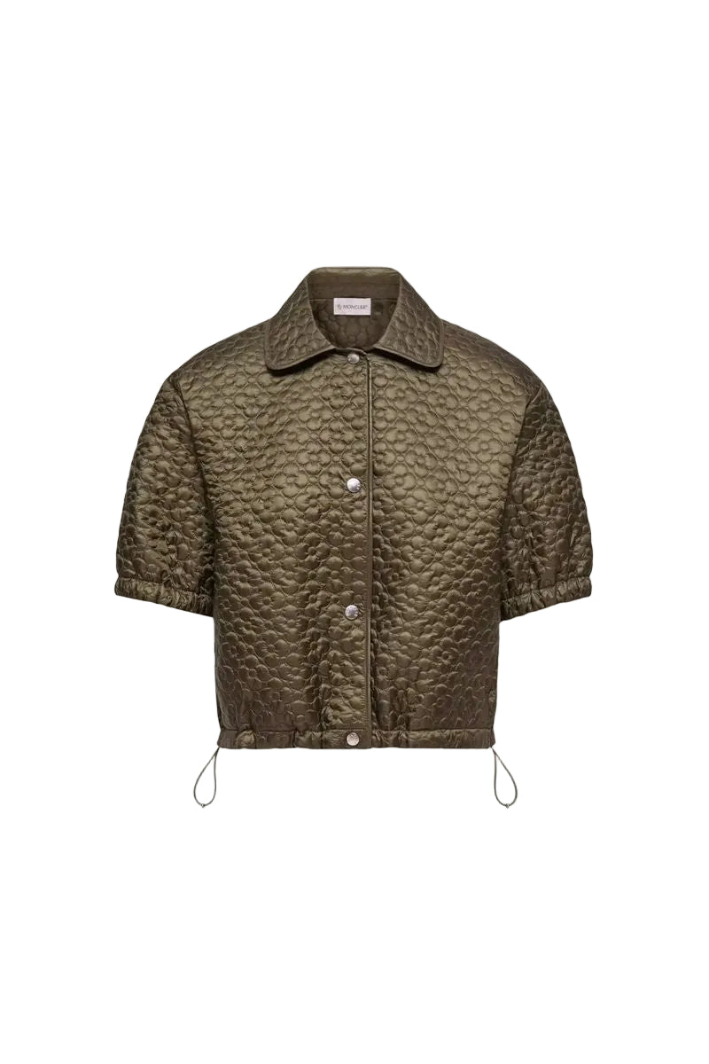 Floral-Quilted Padded Short Sleeve Shirt-MONCLER-310523-40-Verso