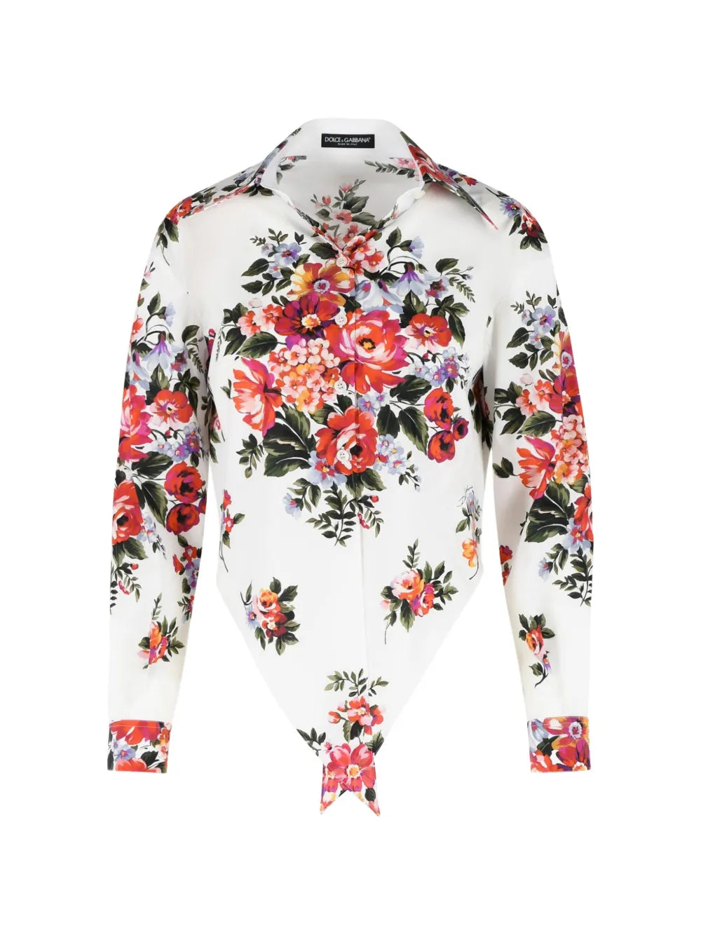 Floral-print shirt-DOLCE&GABBANA-Verso