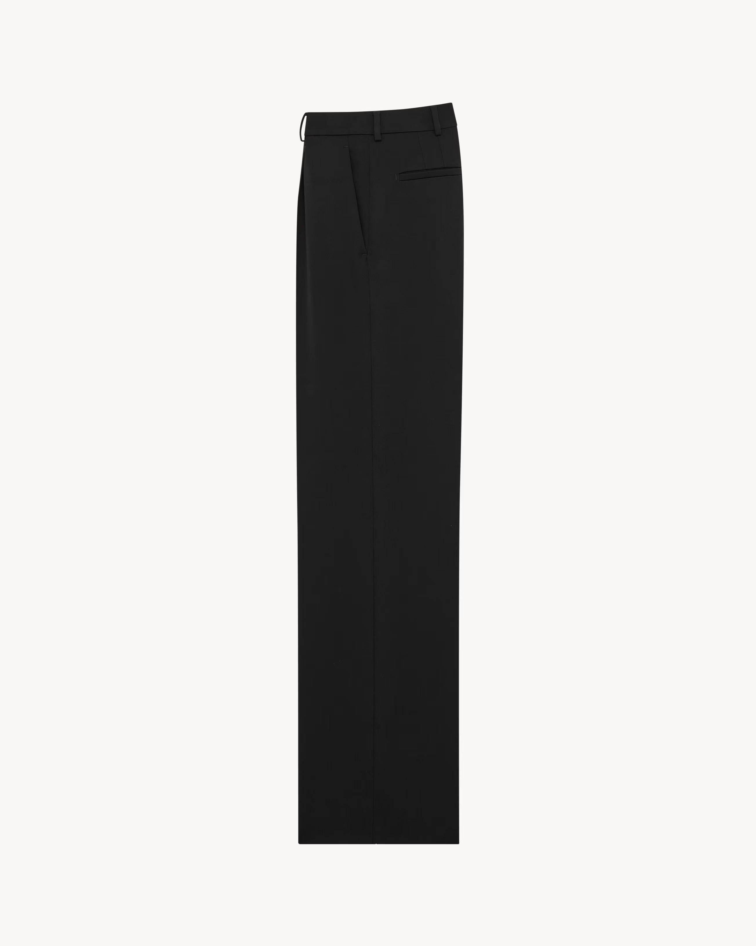 Fluid pants in grain de poudre-SAINT LAURENT-Verso