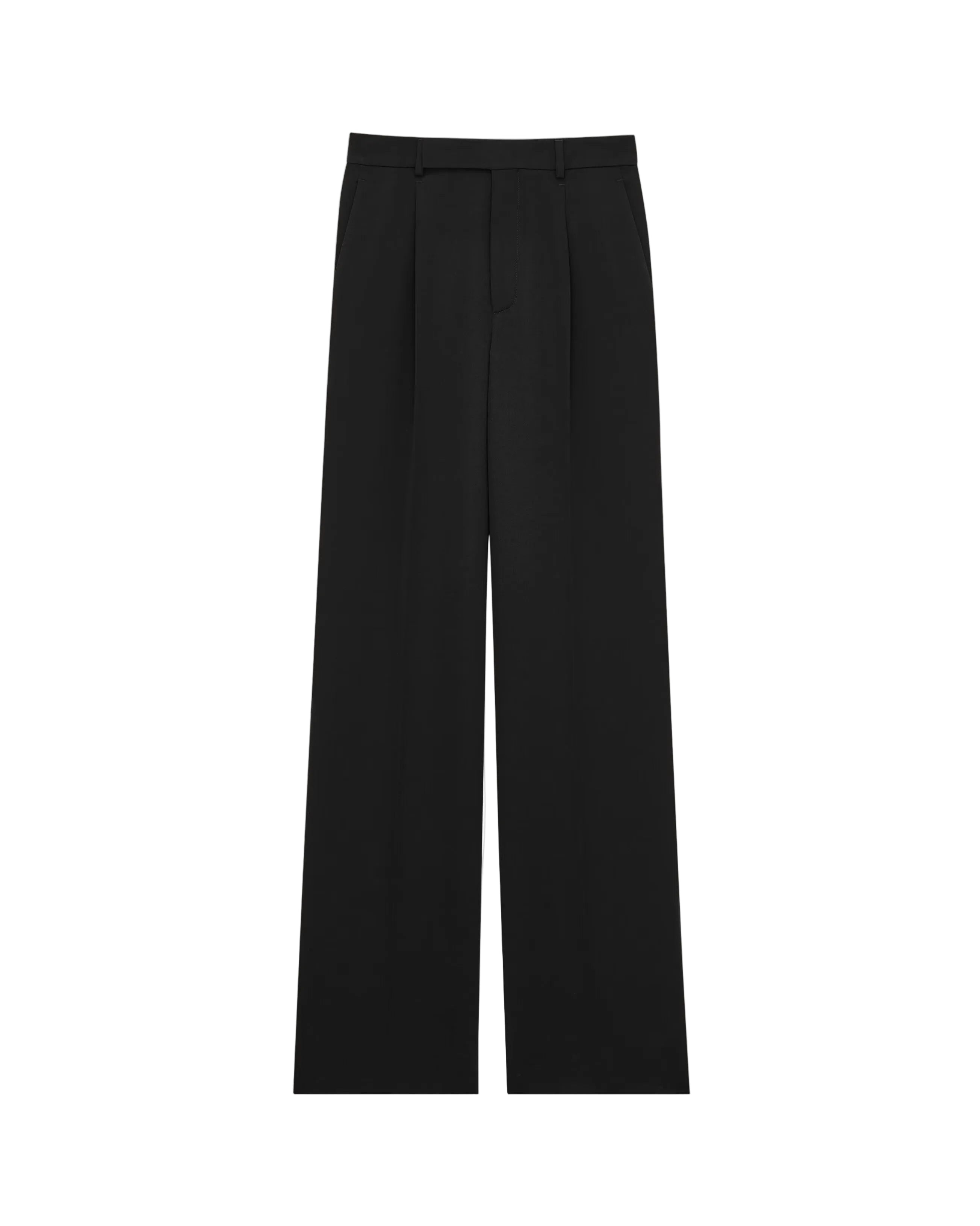 Fluid pants in grain de poudre-SAINT LAURENT-311068-48-Verso