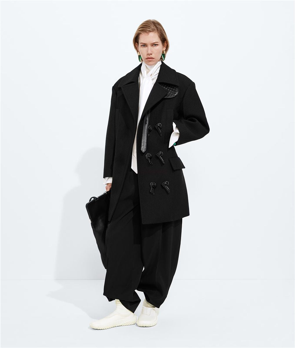 Fluid silk satin shirt-BOTTEGA VENETA-Verso