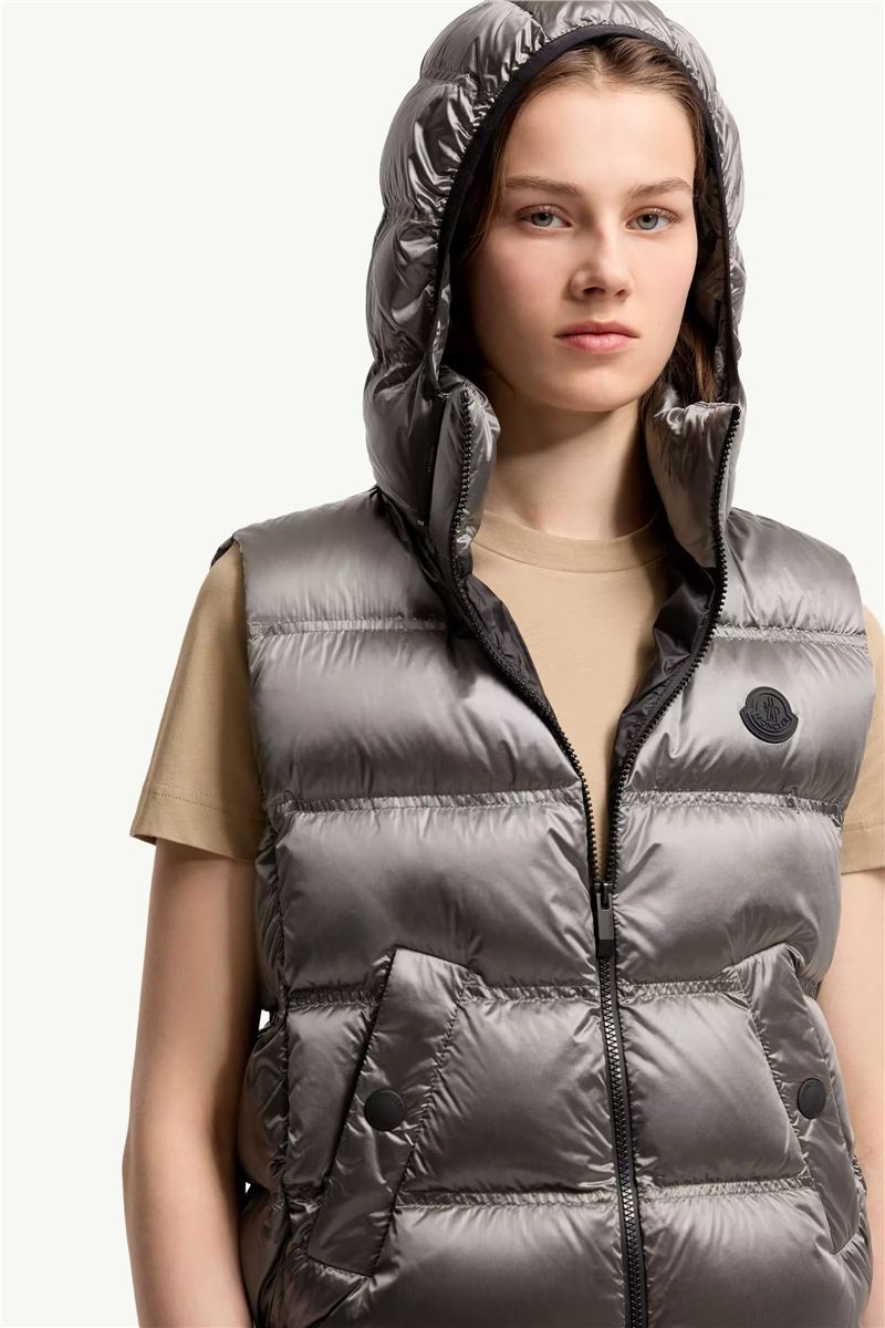 Fluidite hooded down gilet-MONCLER-Verso