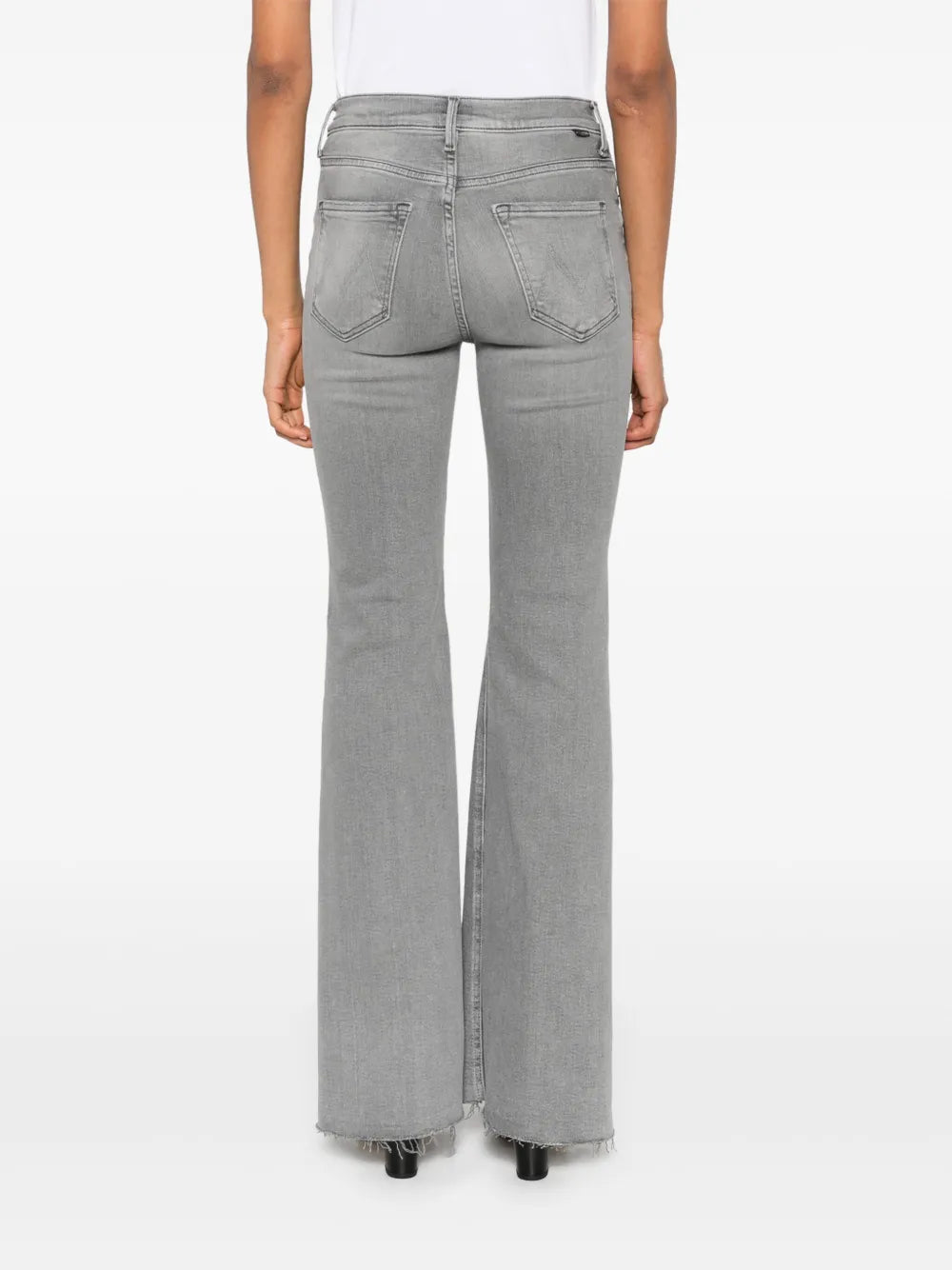 Frayed-hem Flare Jeans-MOTHER-Verso